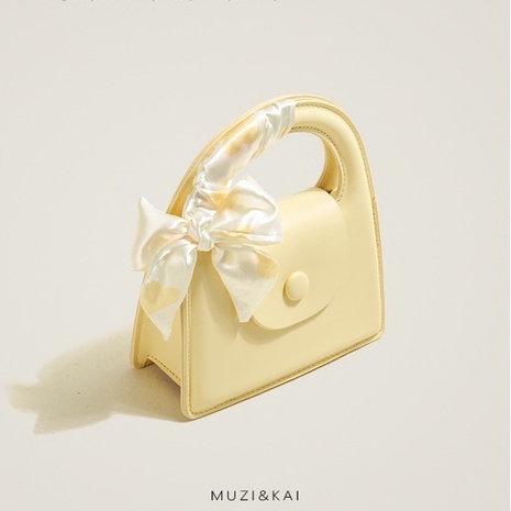 🌸Hàng Order🌸 Túi Xách Muzi&kai Chính Hãng Da Trơn Nắp Gập Quai Da Quấn Nơ Dây Đeo Xích Sang Chảnh Nữ Tính 🌸 Quảng Châu