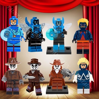 Đồ Chơi Lego Lắp Ráp Mô Hình Nhân Vật Thợ Xem Phim Watchmen Màu Xanh Dương Beetle Rorschach Mini