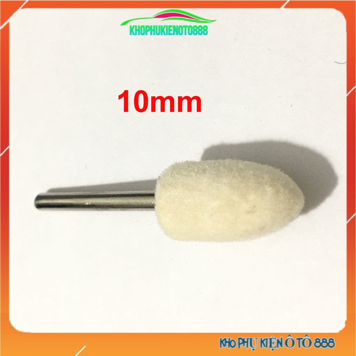 Đầu len đánh bóng trục 3mm cho kim loại, trang sức, viền điện thoại đầu trụ tròn nón
