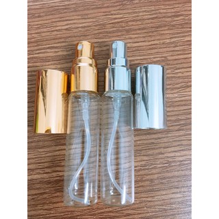 Lọ Thủy Tinh Tròn Rỗng Chiết Nước Hoa 10ml Siêu Xinh Nắp Vàng hoặc Bạc