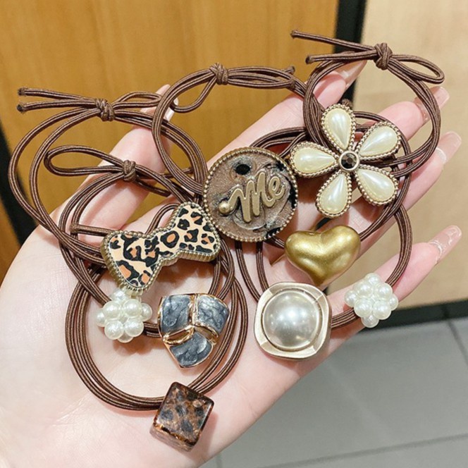 Set 60 Dây Buộc Tóc Hàn Quốc Retro Classic Nhiều Kiểu