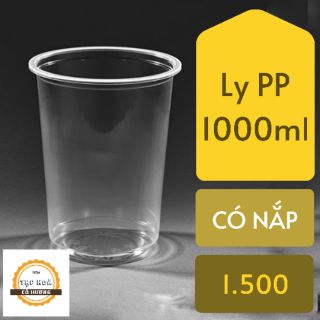 Ly nhựa PP 1000ml có nắp
