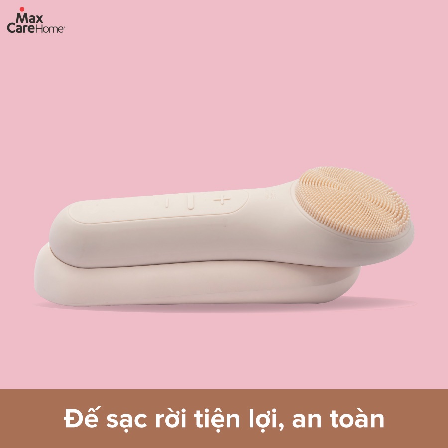 Máy rửa mặt mini cầm tay MAXCARE MAX999 chính hãng massage làm sạch sâu ngừa mụn cho da dầu mụn nhạy cảm khô mat xa