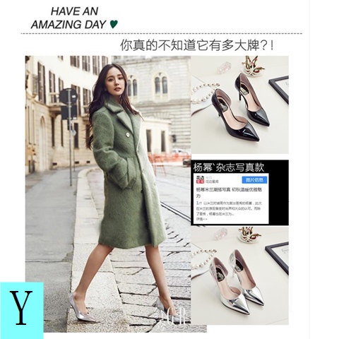 Giày Cao Gót Mũi Nhọn Màu Bạc / Vàng Kim Thời Trang Mùa Hè  Sang Trọng Cho Nữ