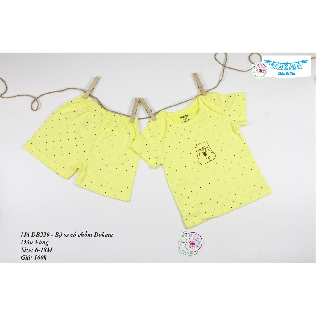 Dokma - Bộ cộc tay cổ chồm 6-18m DB220
