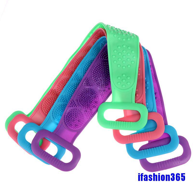 [Hàng mới về] Tấm chà lưng mát xa bằng silicon có thể cuộn lại dùng khi tắm