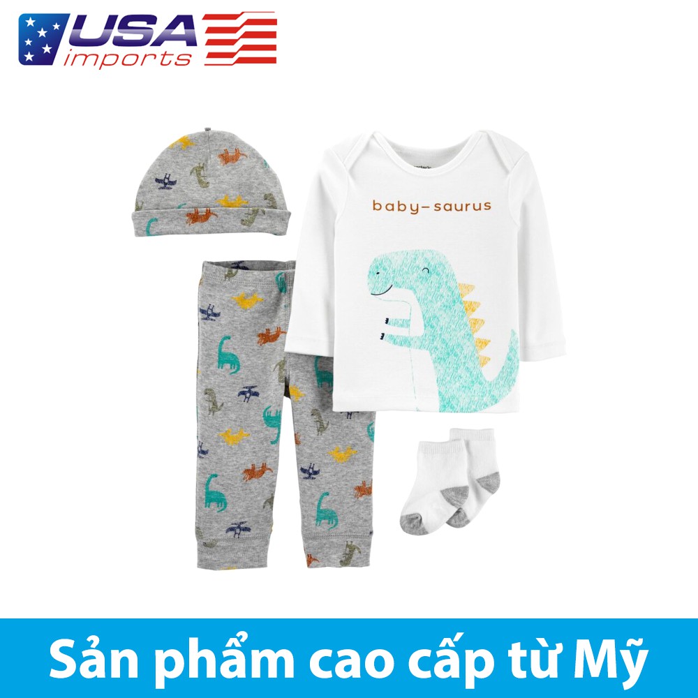Set 4 món áo kèm quần Car-tờ Auth Từ Mỹ (19616210)