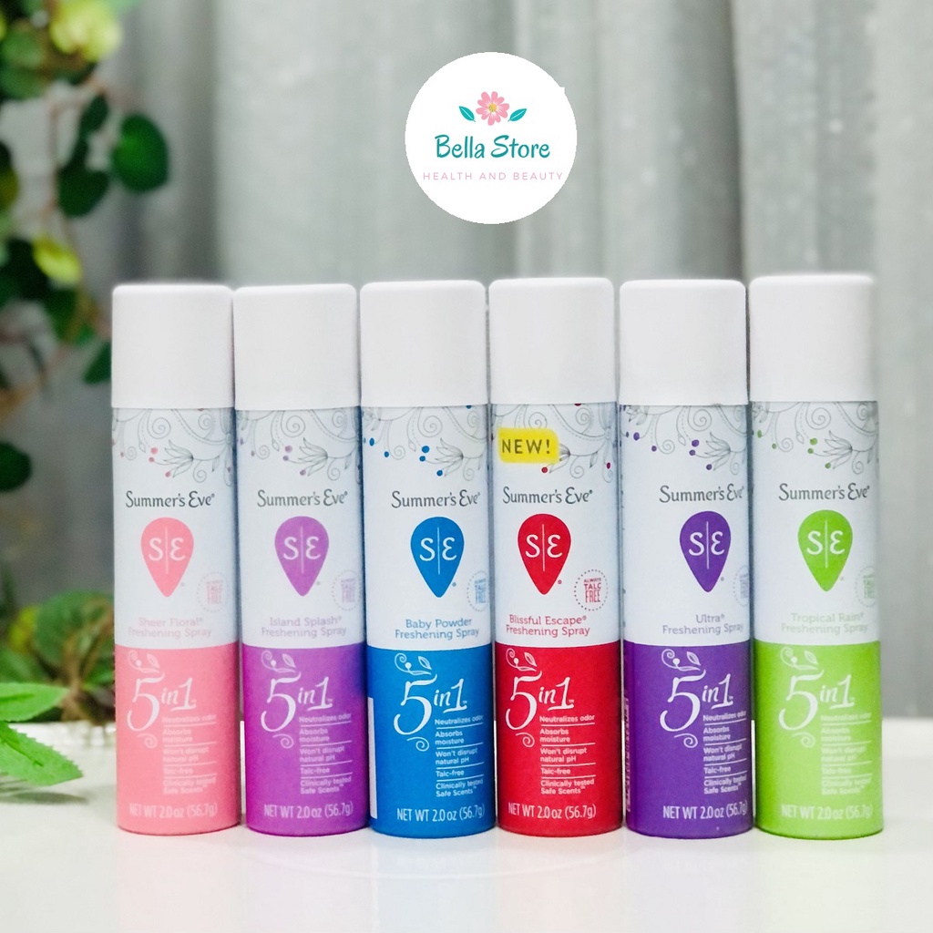 Xịt thơm vùng kín, xịt phụ khoa Summer's Eve Freshening Spray hàng Mỹ