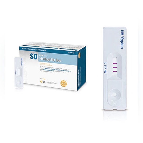 [ Hỏa Tốc ] - Bộ test xét nghiệm HIV và giang mai - SD bioline (HIV/Syphilis Duo)