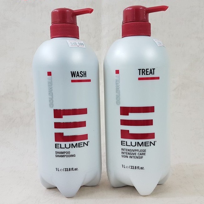 Cặp dầu gội xả dành cho tóc nhuộm màu Goldwell Elumen Wash Treat Elumen 1000mlx2