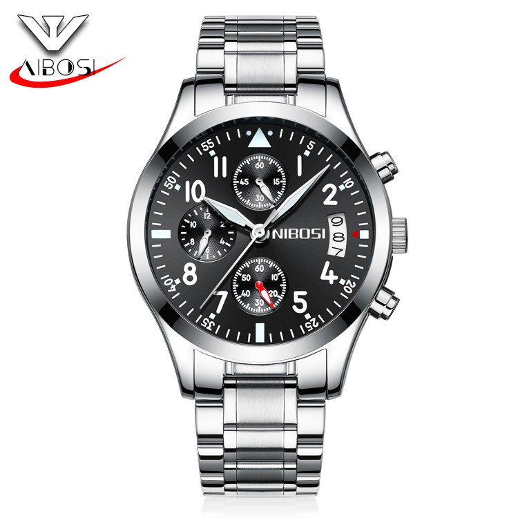 Đồng Hồ Nam NIBOSI 2303 Chính Hãng, Máy Citizent Nhật Bền Bỉ, Kính Tráng Sapphire Chống Xước - Hàng Fullbox | BigBuy360 - bigbuy360.vn