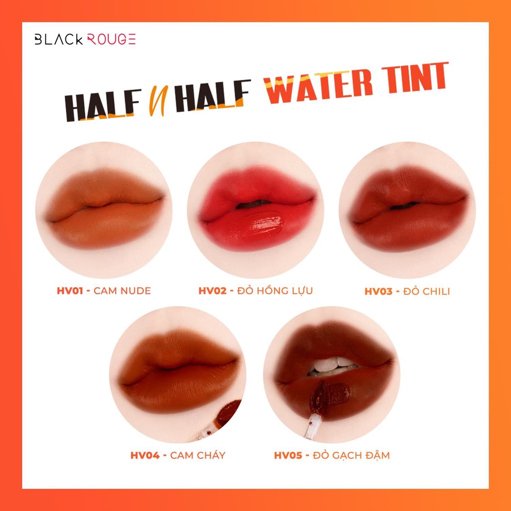 [Sẵn 2 Dòng] Son Black Rouge Half n Half Water Glow/Water Velvet | BigBuy360 - bigbuy360.vn