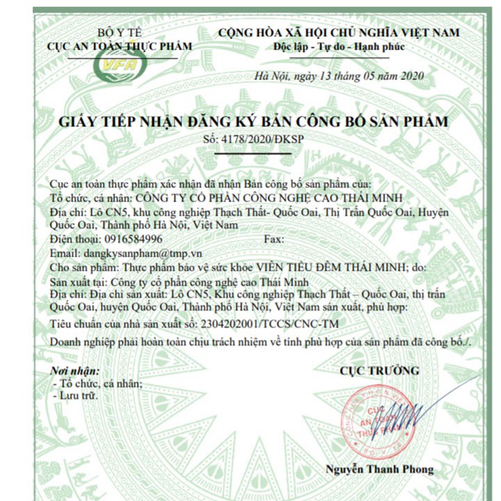 Viên Tiểu Đêm Thái Minh - Hỗ Trợ Giảm Tình Trạng Tiểu Không Tự Chủ Do Chức Năng Thận Kém 20 viên