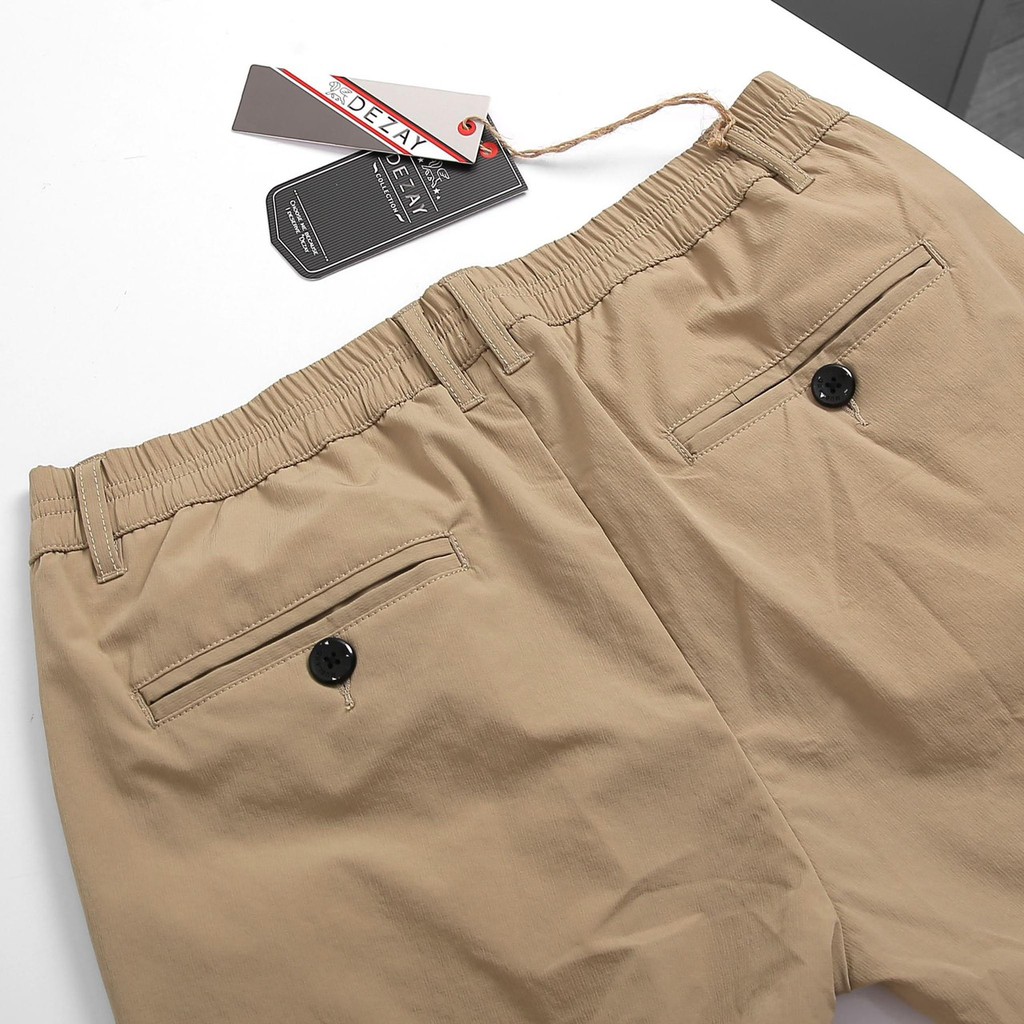 Quần kaki gió nam slimfit lưng thun chất co giãn tốt, dáng ôm gọn, đứng form | BigBuy360 - bigbuy360.vn