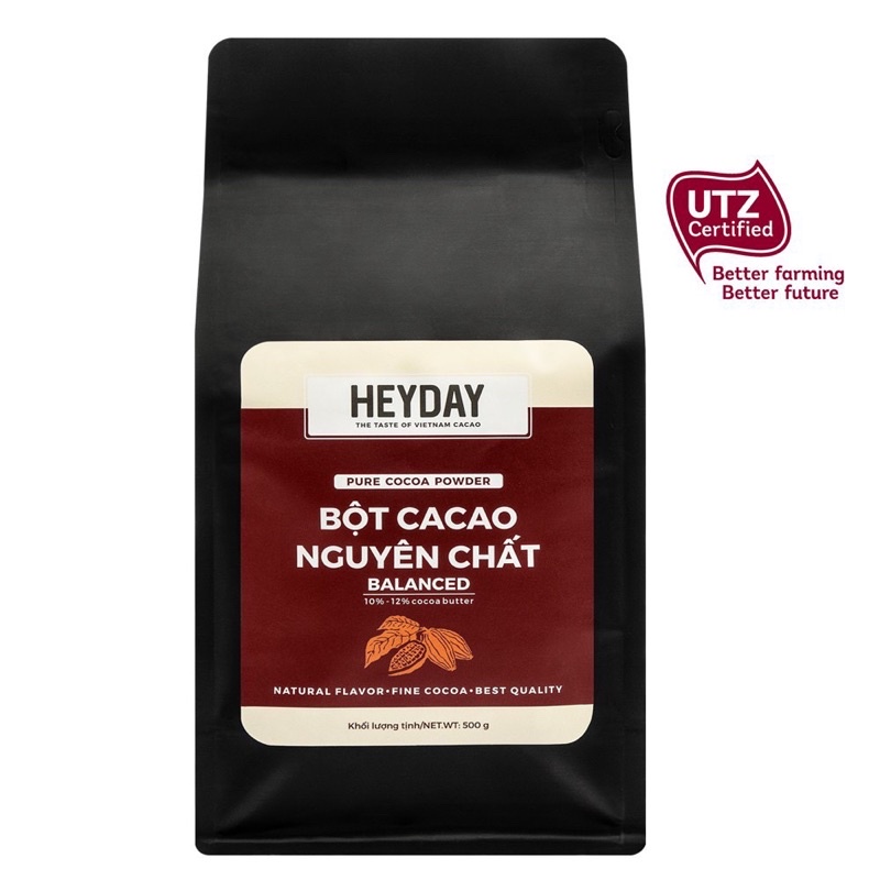 Bột Cacao Nguyên chất HEYDAY Balanced 500g tại Hà Nội