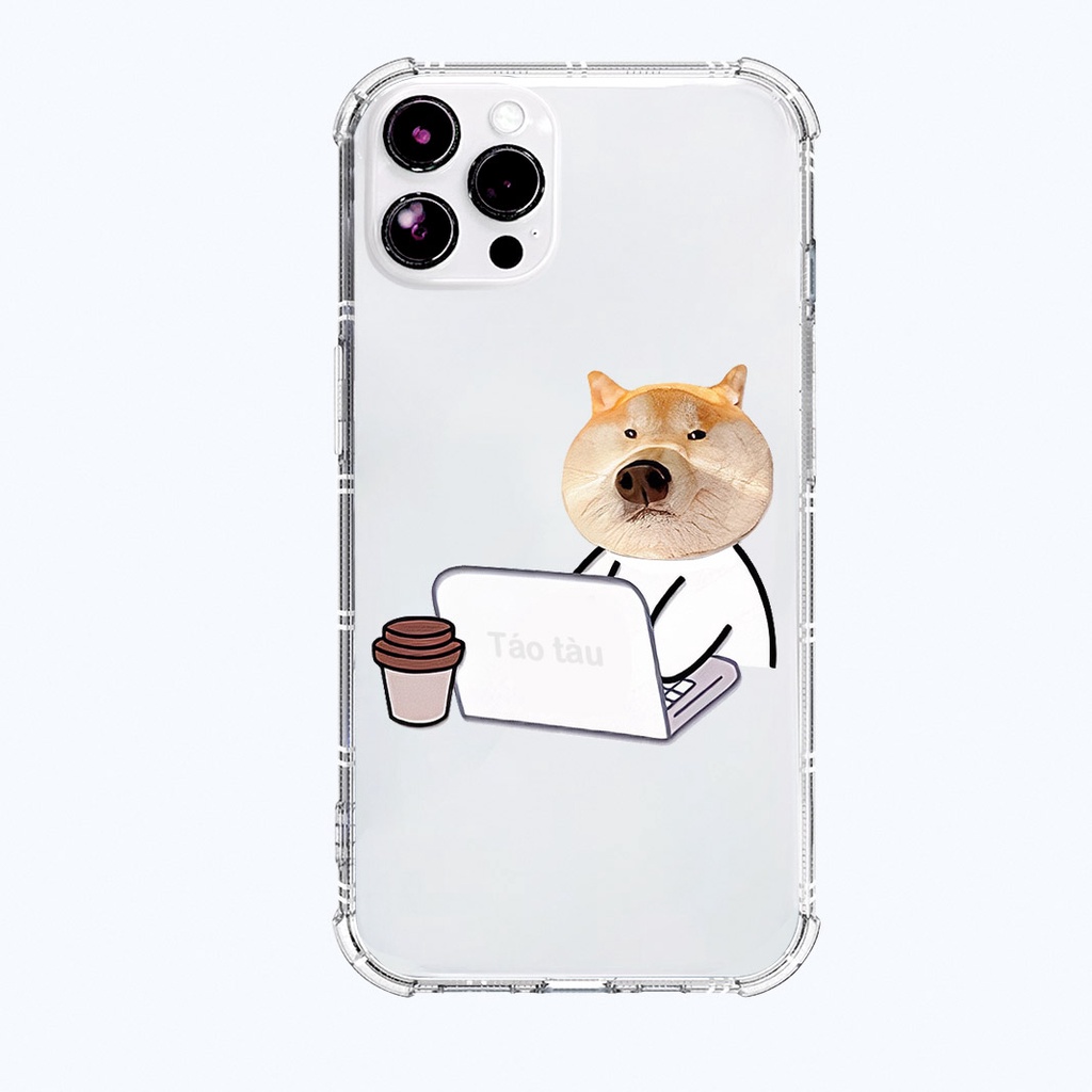 Ốp lưng iphone chống sốc thú cưng hài hước ốp đôi cho iphone 11 13 pro max 12 14 pro max plus mini x r s max 6 s 7 8 plu