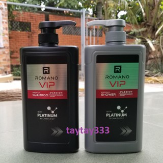 [MẪU MỚI] Combo Sản Phẩm Romano Vip Passion: Dầu Gội Cao Cấp Cho Nam (650g) + Sữa Tắm (650g)