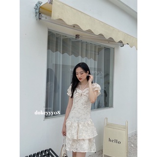 Váy cổ yếm đuôi cá 585