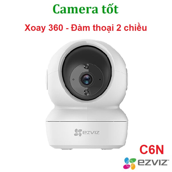 Camera WiFi Trong Nhà Ezviz C6N 2MP 1080P / 4MP 2K Siêu Net - Xoay 360 độ Chính Hãng