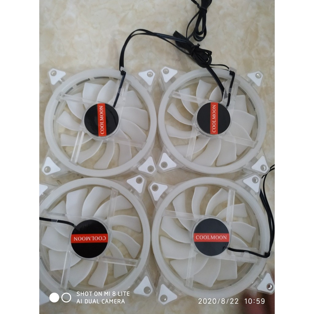 Fan led RGB thùng máy đồng bộ hub Coolmon | BigBuy360 - bigbuy360.vn