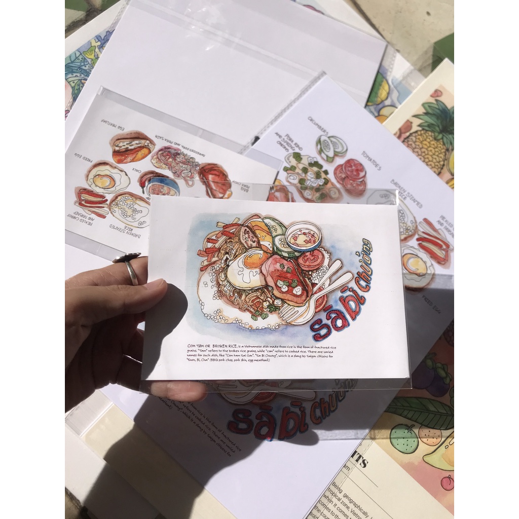 Postcard Bộ Món Ăn Việt Nam by ocbongtai.artist