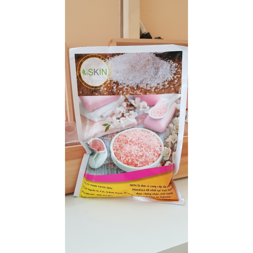 Muối Tắm Himalaya Tẩy Tế Bào Chết - Mịn Màng Tự Nhiên (1kg) - Đá Muối Himalaya S&B