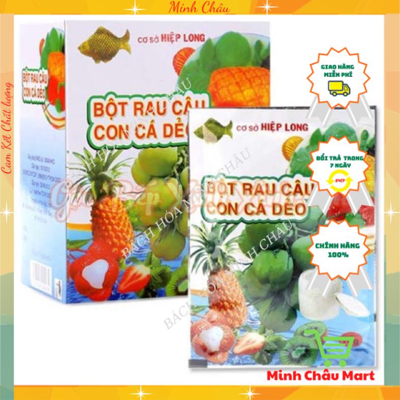 Bột Rau Câu Con Cá Dẻo Hiệp Long Gói 12gr/ Hộp 12 gói