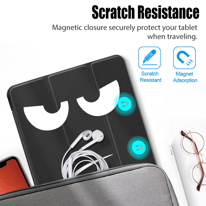 Ốp Máy Tính Bảng Da PU Nắp Gập Từ Tính Cho Samsung Galaxy Tab S8 Plus S7 FE S7+ A8 10.5 A7 10.4 A7 Lite 8.7 SM-X200 X800 T220