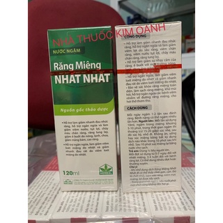 Nước ngậm răng miệng nhất nhất 120ml