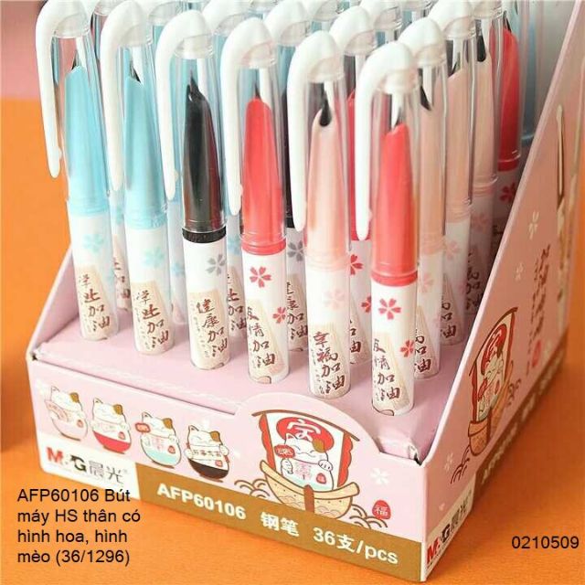 Combo 10 bút máy ngòi trơn không kén mực