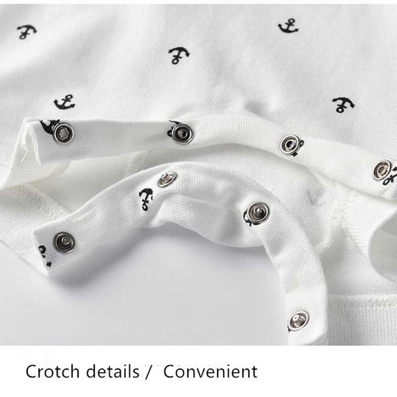 Bộ Áo Liền Quần Tay Ngắn Bằng Cotton Thời Trang Mùa Hè Phong Cách Hàn Quốc Cho Bé Sơ Sinh