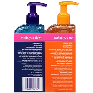 Sữa rửa mặt Clean&Clear 240ml hàng Mỹ