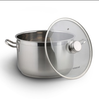 Nồi inox Fivestar 3 đáy 26cm/28cm nắp kính