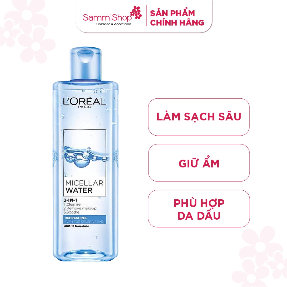 Tẩy Trang Loreal Paris Skincare Micellar 400ml