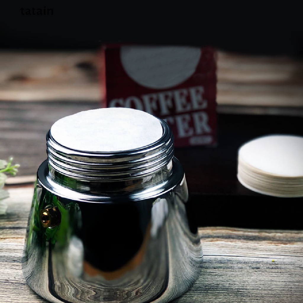 [TAT] 100pcs Round Coffee Filter Paper Moka Pot Coffee Maker Filter Tools No.3 /No.6 CVX