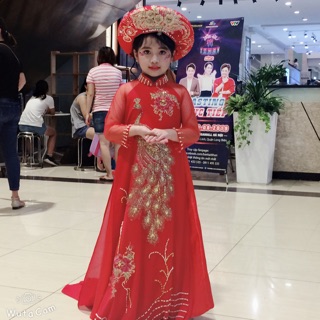 set trang phục áo dài biểu diễn