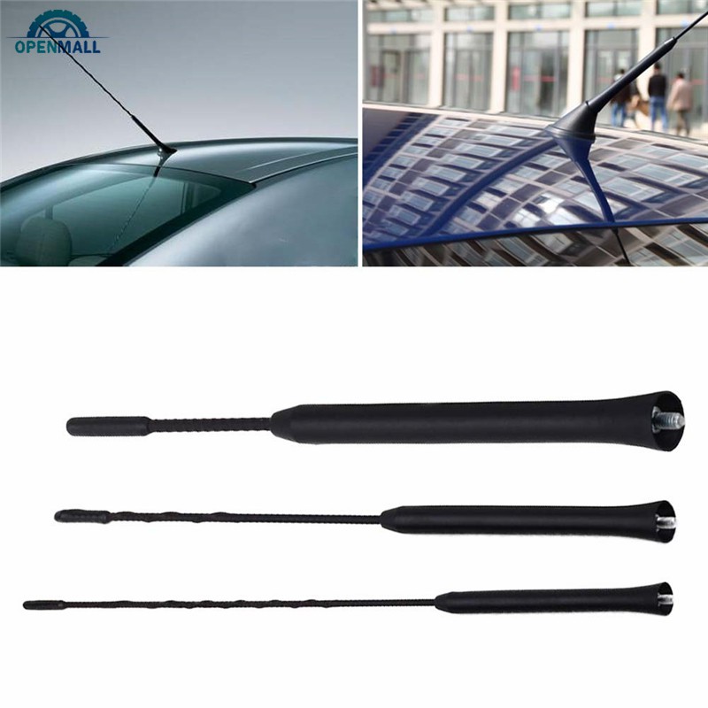 OM 9/11/16 Inch Stubby Antenna Universal Car Roof Mast Stereo Radio FM/AM Signal Amplified Antenna