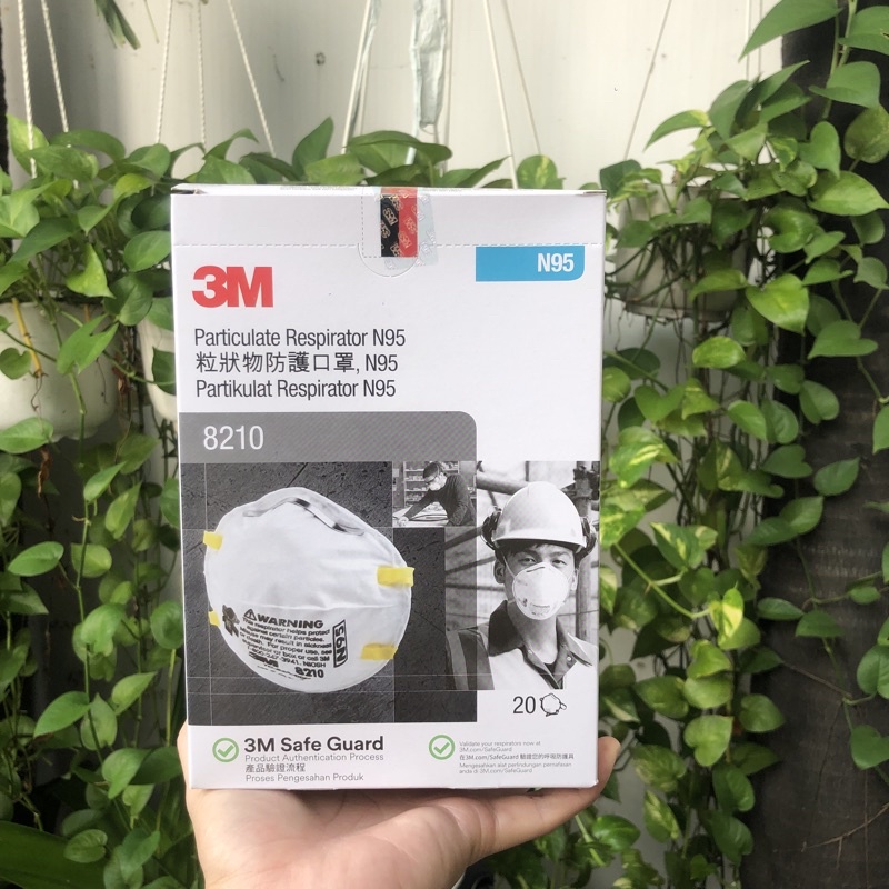 [Chính hãng] Khẩu trang N95 3M-8210 (20 cái/hộp)