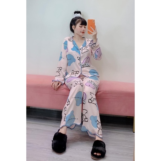 Đồ Bộ Pijama - Bộ lụa Mango cao cấp | BigBuy360 - bigbuy360.vn