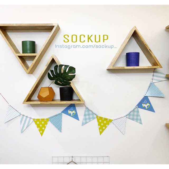 Cờ trang trí ngựa xanh party flags