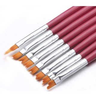 Set cọ vẽ nail set cọ vẽ 8 cây