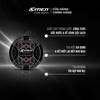 Pomade Tạo Kiểu Tóc X-men For Boss Medium Hold 60g