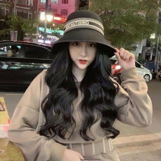 Mũ dạ vành cụp đai sang chảnh