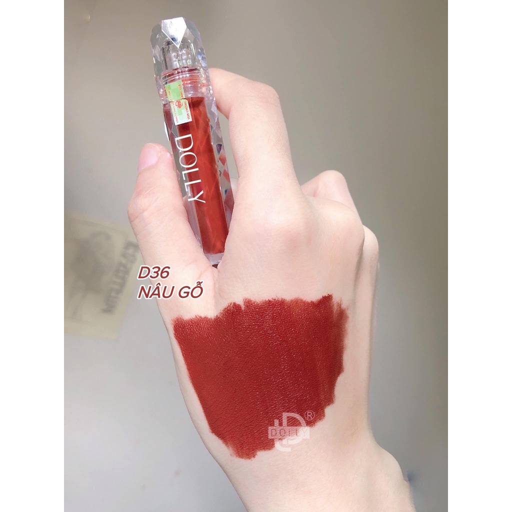 Son Lì Son Kem  DOLLY DIAMOND VELVET Không Chì Cao Cấp Chính Hãng NEW 2021