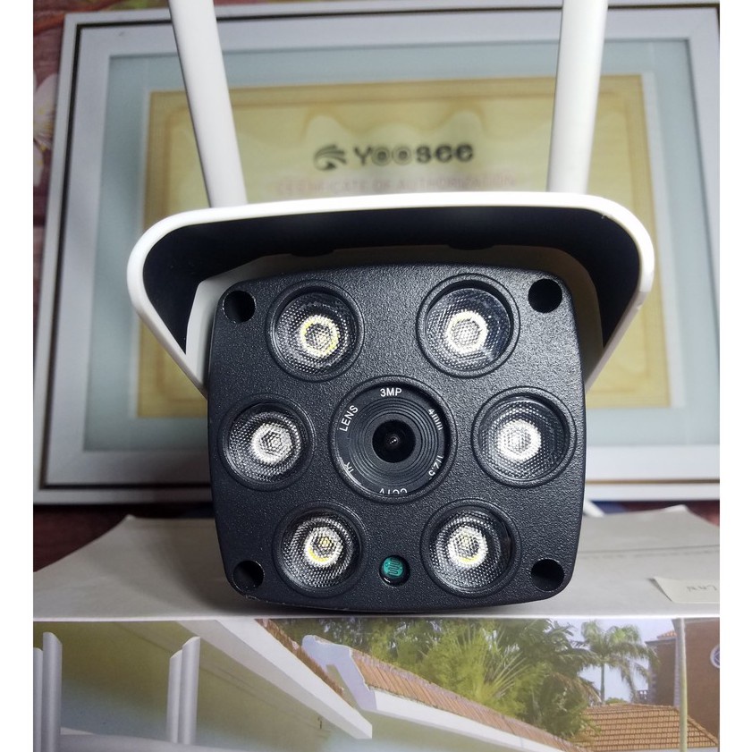 Camera Yoosee ⚠️ FREESHIP ⚠️ ngoài trời 6 Led, ban đêm có màu - Camera wifi kèm thẻ nhớ 32GB | BH 1 đổi 1