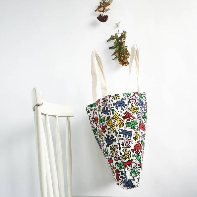  Túi vải tote bag của Chodole chất liệu túi canvas vải bố đẹp in hình độc đáo keith haring