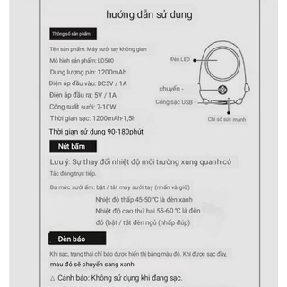 Máy sưởi cầm tay mini LD500 - Mẫu mới