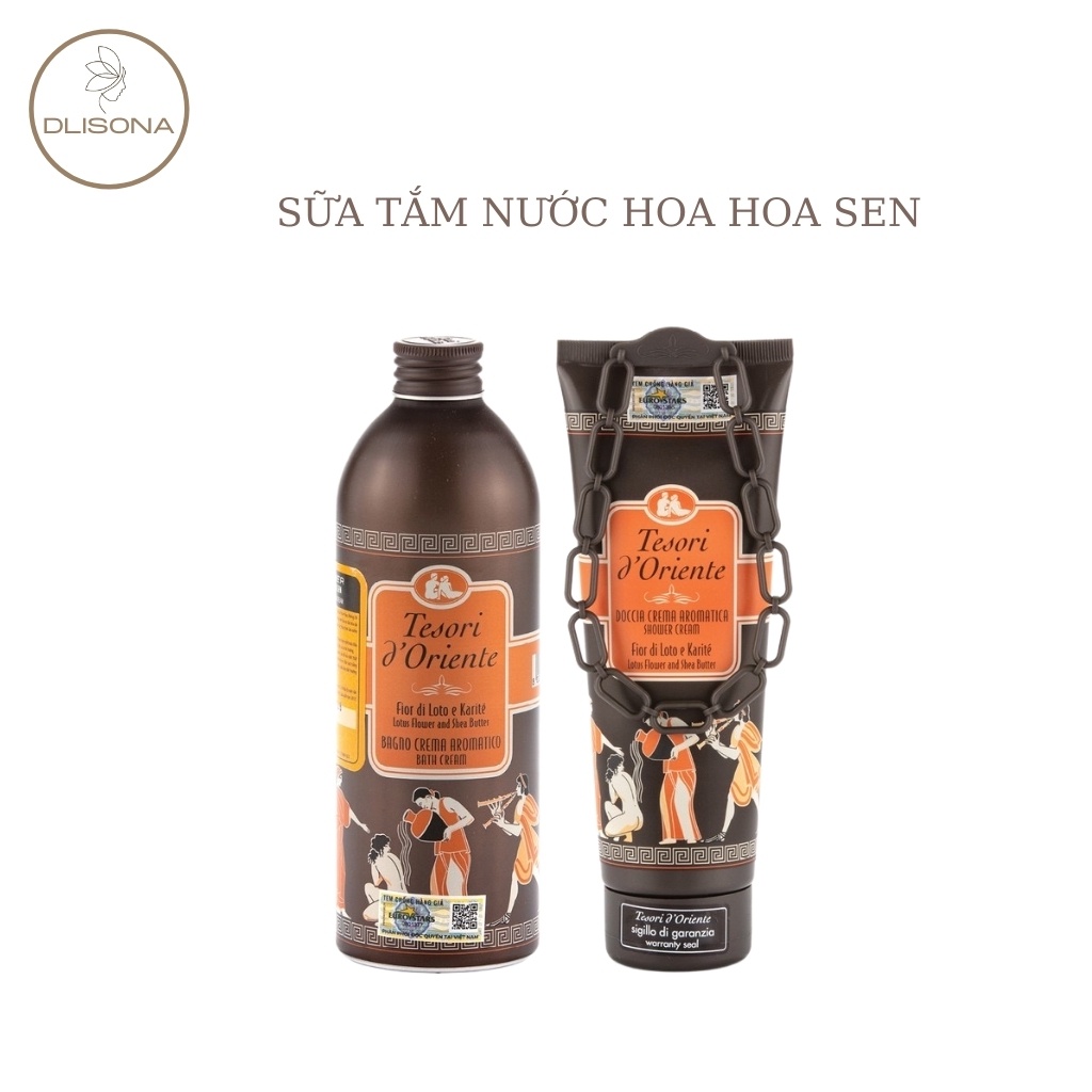 Sữa tắm nước hoa Tesori d'Oriente trắng da hàng chính hãng 250ml-500ml kèm vòi