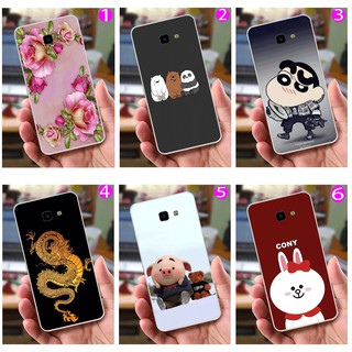 Ốp Lưng Samsung J4 Core (dẻo viền trắng trong) - Hình Dễ Thương, Hoa Hồng, Shin Chan, Rồng, Heo Thỏ