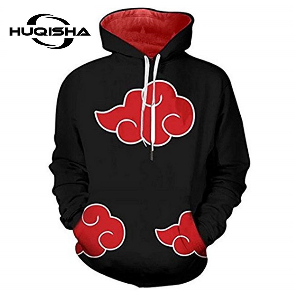 Áo hoodie HUQISHA in hình Naruto Uzumaki Kakashi cho cả nam và nữ